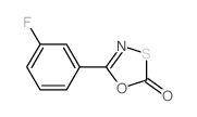 5-(3-fluorophenyl)-1,3,4-oxathiazol-2-one结构式