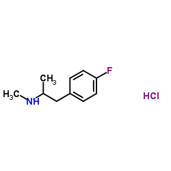 4-Fluoromethamphetamine (hydrochloride)结构式