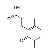 3-(2,5-dimethyl-6-oxocyclohexen-1-yl)propanoic acid结构式