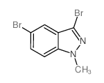 3,5-二溴-1-甲基-1H-吲唑结构式
