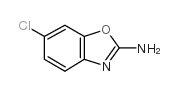 2-氨基-6-氯苯并噁唑结构式