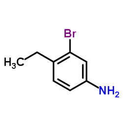 3-溴-4-乙基苯胺结构式