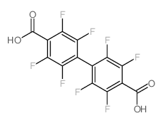 4-(4-carboxy-2,3,5,6-tetrafluoro-phenyl)-2,3,5,6-tetrafluoro-benzoic acid结构式