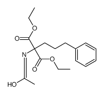 diethyl 2-acetamido-2-(3-phenylpropyl)propanedioate结构式
