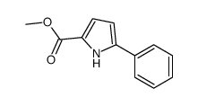 5-苯基-1H-吡咯-2-羧酸乙酯结构式