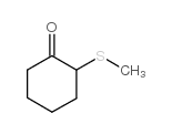2-(甲硫基)环己酮结构式