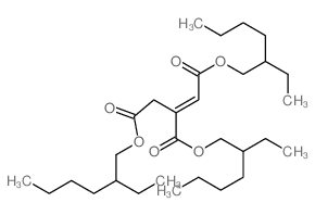 1,2,3-tris(2-ethylhexyl) (E)-prop-1-ene-1,2,3-tricarboxylate结构式