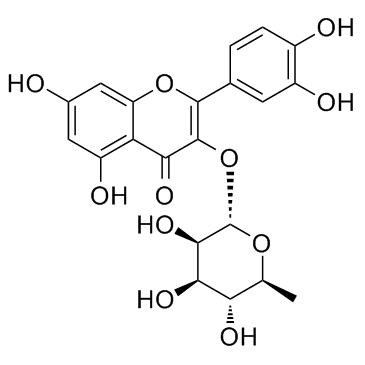 槲皮苷结构式