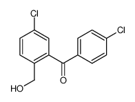 [5-chloro-2-(hydroxymethyl)phenyl]-(4-chlorophenyl)methanone结构式