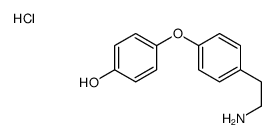 4-[4-(2-aminoethyl)phenoxy]phenol,hydrochloride结构式