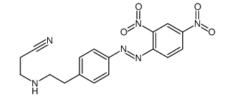 3-[2-[4-[(2,4-dinitrophenyl)diazenyl]phenyl]ethylamino]propanenitrile结构式