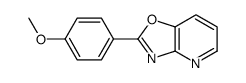 2-(4-methoxyphenyl)-[1,3]oxazolo[4,5-b]pyridine结构式