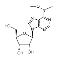 N6-Methoxy-N6-methyladenosine结构式