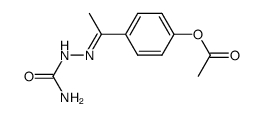 p-Acetoxyacetophenone semicarbazone结构式