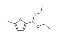 5-methyl-thiophene-2-carbaldehyde-diethylacetal结构式