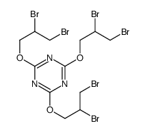 2,4,6-tris(2,3-dibromopropoxy)-1,3,5-triazine结构式