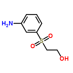 间-β-羟乙基砜苯胺结构式