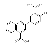 (2Z)-2-(3-carboxy-4-oxo-1-cyclohexa-2,5-dienylidene)-1H-quinoline-4-carboxylic acid结构式