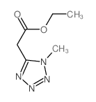 1H-Tetrazole-5-aceticacid, 1-methyl-, ethyl ester结构式