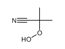 2-hydroperoxy-2-methylpropanenitrile结构式