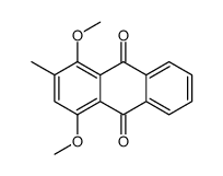 1,4-dimethoxy-2-methylanthracene-9,10-dione结构式