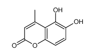 5,6-dihydroxy-4-methylchromen-2-one结构式
