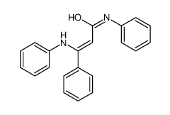 3-anilino-N,3-diphenylprop-2-enamide结构式