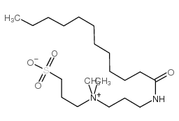 3-[3-(dodecanoylamino)propyl-dimethylazaniumyl]propane-1-sulfonate结构式