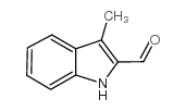 3-甲基-1H-吲哚-2-甲醛结构式