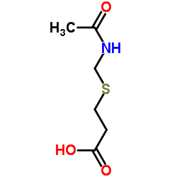 3-(乙酰胺甲硫基)丙酸结构式