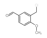 3-(Chloromethyl)-4-methoxybenzaldehyde结构式