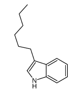 3-hexyl-1H-indole结构式