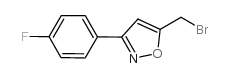 5-溴甲基-3-(4-氟苯基)异噁唑结构式