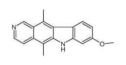 8-methoxy-5,11-dimethyl-6H-pyrido[4,3-b]carbazole结构式
