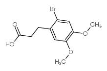3-(2-溴-4,5-二甲氧基苯基)丙酸结构式