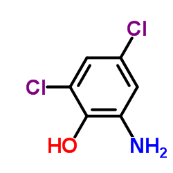 4,6-二氯-2-氨基苯酚结构式