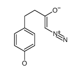 1-diazonio-4-(4-hydroxyphenyl)but-1-en-2-olate结构式