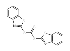 bis(benzothiazol-2-ylsulfanyl)methanethione结构式