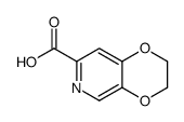 2,3-二氢-1,4-二噁英并[2,3-c]吡啶-7-羧酸结构式