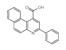 3-phenylbenzo[f]quinoline-1-carboxylic acid结构式