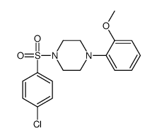 1-(4-chlorophenyl)sulfonyl-4-(2-methoxyphenyl)piperazine结构式