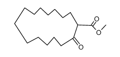 2-Oxocyclopentadecancarbonsaeure-methylester结构式
