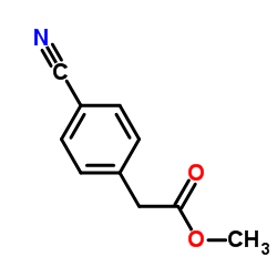 P-氰基苯乙酸甲酯结构式