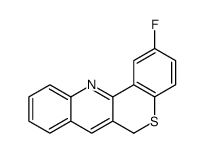 2-fluoro-6H-thiochromeno[4,3-b]quinoline结构式