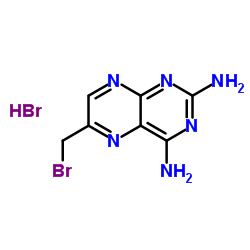 6-溴乙基-喋啶-2,4-二胺结构式