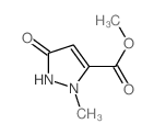 3-羟基-1-甲基吡唑-5-羧酸甲酯结构式