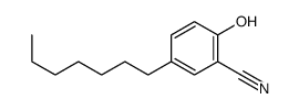 5-heptyl-2-hydroxybenzonitrile结构式