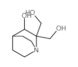7,7-bis(hydroxymethyl)-1-azabicyclo[2.2.2]octan-8-ol结构式