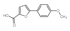 5-(4-甲氧苯基)-2-糠酸结构式