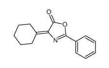 4-cyclohexylidene-2-phenyl-1,3-oxazol-5-one结构式